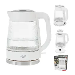 ADLER AD 1306 1,8 l - czajnik elektryczny bezprzewodowy szklany