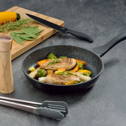 KELA Stella Nova 28 cm czarna - patelnia nieprzywierająca