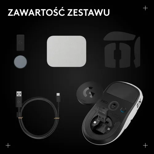 Myszka gamingowa Logitech G Pro X2 Superstrike Biały