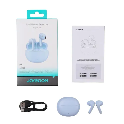 Słuchawki bezprzewodowe Joyroom Funpods JR-FB2 Dosuzne Bluetooth 5.3 Niebieski