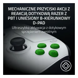 Pad Razer Raiju V3 Pro do PS5, PC Bezprzewodowy Biały