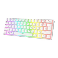 Klawiatura mechaniczna Rampage Radiant K11 Outemu Blue Switch Biały