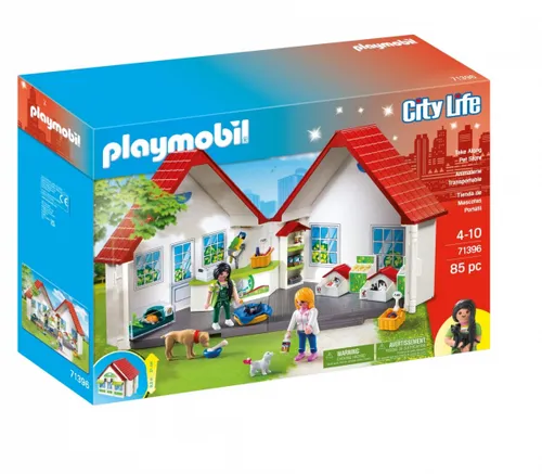 Набор фигурок Playmobil City Life 71396 Портативный зоомагазин