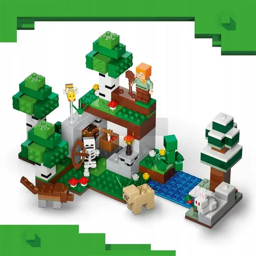 LEGO Minecraft 21593 Przetrwanie pierwszej nocy, zestaw klocków 8+