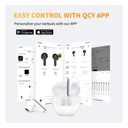 Słuchawki bezprzewodowe QCY AilyBuds Pro+ HT10 Pro, ANC Douszne Bluetooth 5.3 Czarny