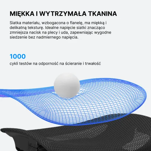 Fotel Anda Seat X-Air Pro XL Gamingowy do 120kg Tkanina Szary
