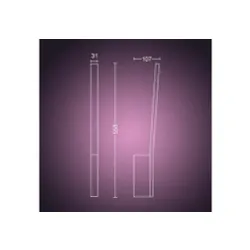 Kinkiet Philips Hue White and Colour Ambiance Liane 929003053201 Biały