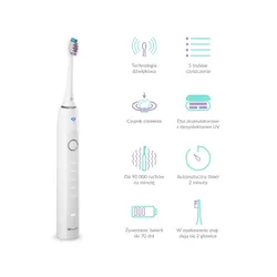 Szczoteczka soniczna TRUELIFE SonicBrush Clean70 UV Biały
