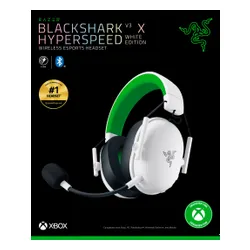 Słuchawki RAZER BlackShark V3 X HyperSpeed dla Xbox Bezprzewodowe, Nauszne, Dźwięk przestrzenny Biały