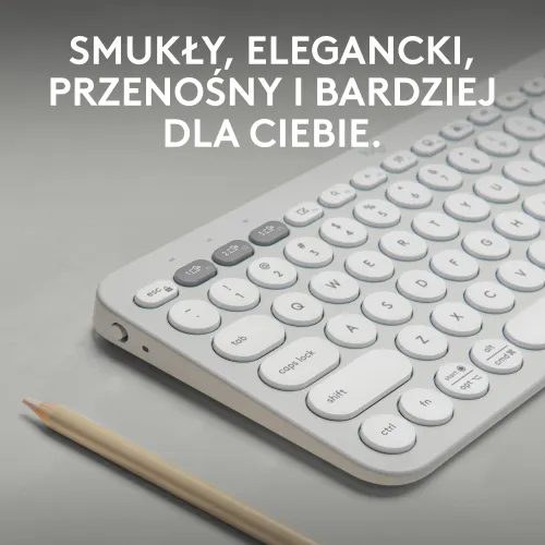 Klawiatura membranowa Logitech Pebble Keys 2 K380s - biały