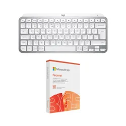 Klawiatura LOGITECH MX Keys Mini Jasnoszary + Program MICROSOFT 365 Personal