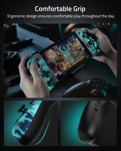 Kontroler FUNLAB Luminpad Gripcon Switch Blue Camo do Nintendo Switch