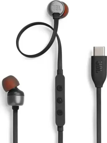 Słuchawki przewodowe JBL Tune 310C USB-C Dokanałowe Czarny