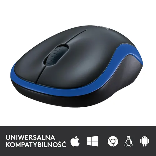 Myszka Logitech M185 Czarno-niebieski