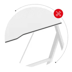 Biurko gamingowe HUZARO Hero 1.4 Biały