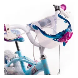 Rower dziecięcy HUFFY Disney Kraina Lodu 12 cali dla dziewczynki Niebieski