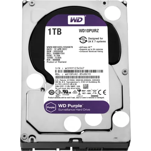 Dysk WD WD10PURZ Purple 1TB 3,5"