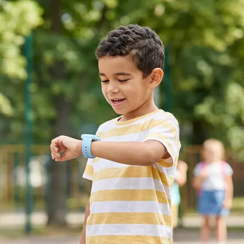 Smartwatch Kiano Watch Alpha Kid Funkcje AI GPS 4G Niebieski