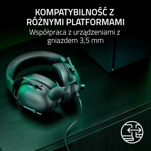 Słuchawki przewodowe z mikrofonem Razer BlackShark V2 X Xbox Nauszne Czarny