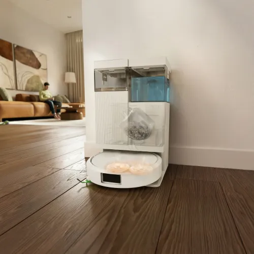 Robot sprzątający iRobot Roomba 515 Combo Funkcja mopowania Stacja oczyszczająca Tworzenie mapy pomieszczenia 70dB Funkcje AI Biały