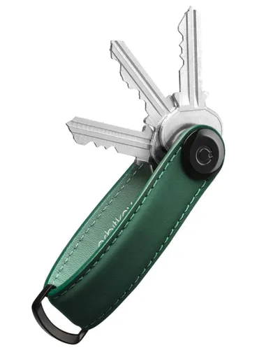 Skórzane etui na klucze Orbitkey Key Organiser Matte Leather - forest