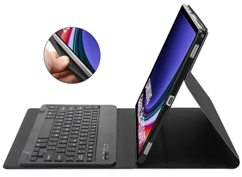 Etui na Galaxy Tab S9 FE+ Plus 12.4 X610/X616B TECH-PROTECT SC Pen + Keyboard Czarny Klawiatura
