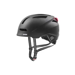 Kask rowerowy Uvex Urban Planet Led - blk matt/blk matt
