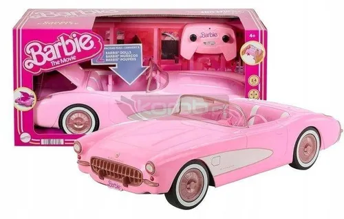 LALKA BARBIE FILMOWE AUTO HOT WHEELS CORVETTE samochód zdalnie sterowany RC HPW40