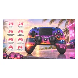 Pad FroggieX FX-P5-GP3-B Vibe City Edition do PC, PlayStation 5, Android, iOS Bezprzewodowy Czarny
