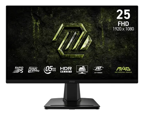 Monitor MSI Mag 256F E20 24.5" 1920x1080px IPS 200Hz 0.5 ms [GTG]