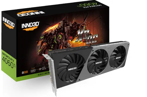 Karta graficzna Inno3D GeForce RTX 4060 Ti Twin X3 OC 8GB GDDR6 128bit DLSS