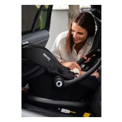 Fotelik samochodowy LIONELO Astrid i-Size z bazą Isofix 40-87 cm (0-13 kg) Czarno-szary