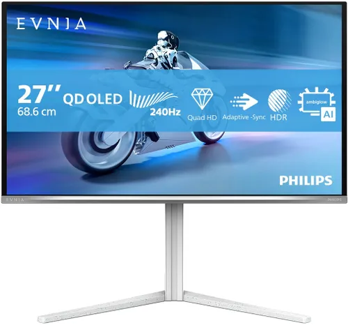 Monitor PHILIPS Evnia 27M2N6501L/00 26.5" 2560x1440px QD-OLED 240Hz 0.03 ms [GTG]