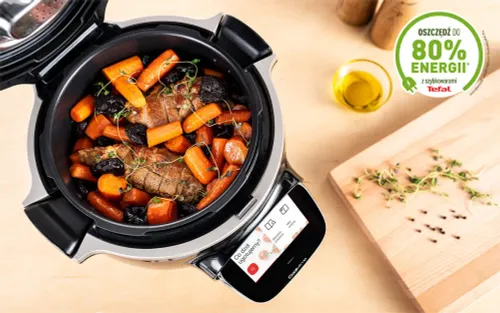 Multicooker Tefal Cook4me Touch Wi-Fi CY9128 1600W 6l Kosz do gotowania na parze + XA6078