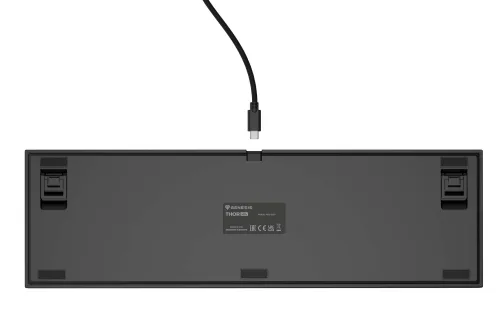 Klawiatura mechaniczna Genesis Thor 404 US RGB Outemu Peach Silent Czarny