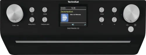 Radioodbiornik TechniSat DigitRadio 22 Radio FM DAB+ Bluetooth Czarny