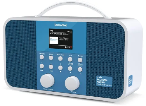 Radioodbiornik TechniSat TechniRadio 5 IR BT SA Radio FM DAB+ Internetowe Bluetooth Niebiesko-biały