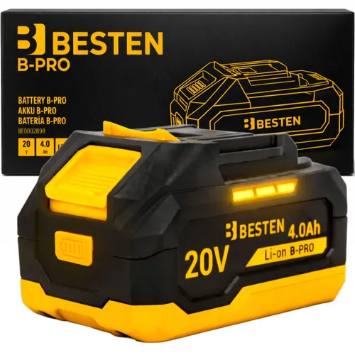 Bateria Akumulator BESTEN B-PRO BE-2898 Li-Ion 20 V 4,0 Ah do narzędzi akumulatorowych