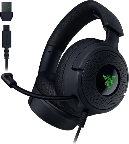 Słuchawki przewodowe z mikrofonem Razer Kraken V4 X Nauszne Czarny