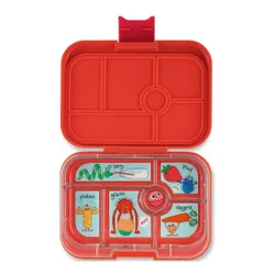 Öğle yemeği kutusu / iş için kahvaltı kutusu Yumbox Original-safari orange / funny monsters