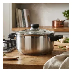 Garnek ze stali nierdzewnej z pokrywką EMILIO 3,2 l