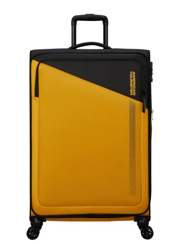 Большой расширенный чемодан American Tourister Daring DASH EXP-black / yellow