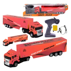 Tir Ciężarówka RC Zdalnie Sterowana Pilotem Odczepiana Naczepa Akumulator 9060-F25