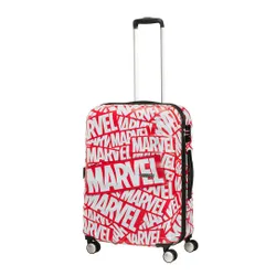 Walizka średnia American Tourister Wavebreaker Marvel - Marvel logo