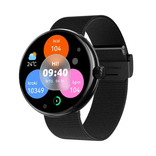 Smartwatch Forever Forevive 5 SB-365 41mm Czarny