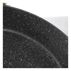 Patelnia granitowa nieprzywierająca z pokrywką STONER 28 cm