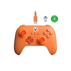 Pad 8BitDo Ultimate C Wired do PC, Xbox Przewodowy Pomarańczowy