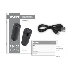 Głośnik Bluetooth Sven PS-155 10W Radio FM Czarny