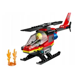 LEGO CITY 60411 STRAŻACKI HELIKOPTER RATUNKOWY zestaw klocków dla dzieci +5