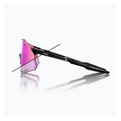 Okulary przeciwsłoneczne 100% Hypercraft gloss black/photochromic purple mirror